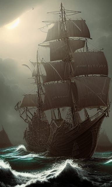 Pirate Ship - AI Generated Artwork - NightCafe Creator