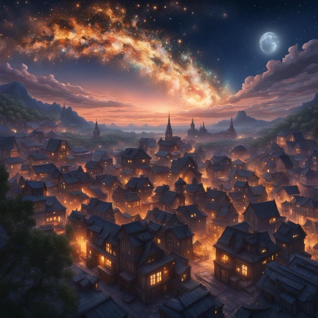 stars over sleepy streets