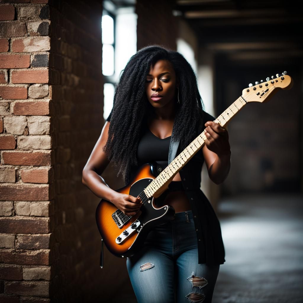 Fender Telecaster AI Generated Artwork NightCafe Creator