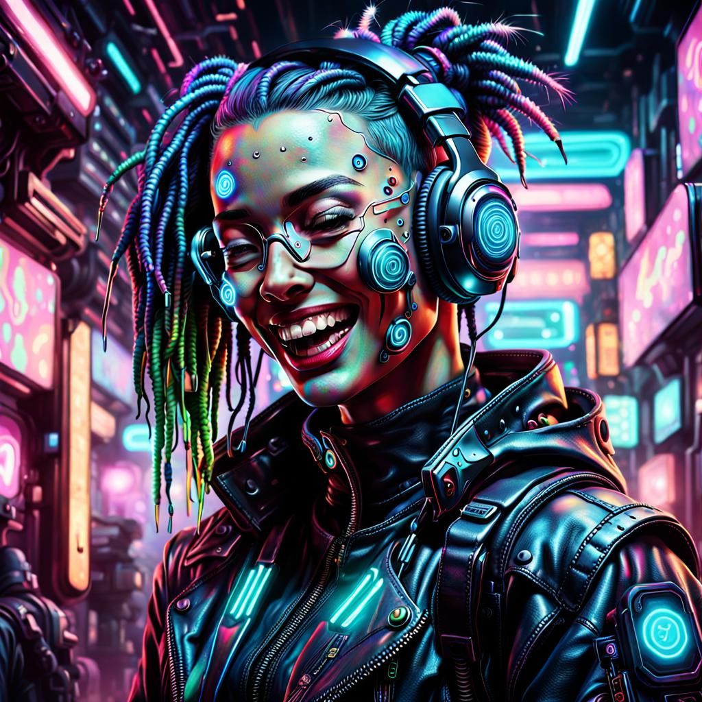  CYBERPUNK HACKER, WHITE HAT OR BLACK HAT HMMMM  by @gypsy