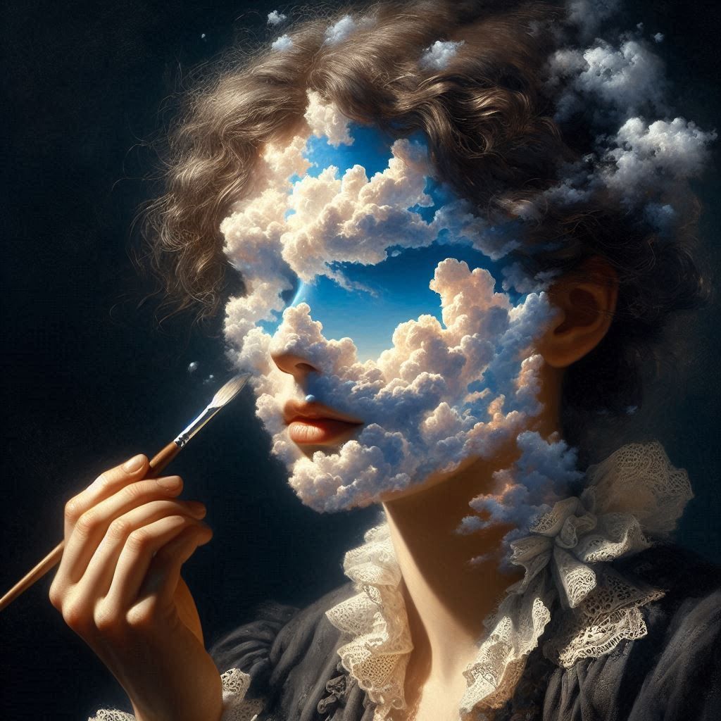 I paint heaven within myself