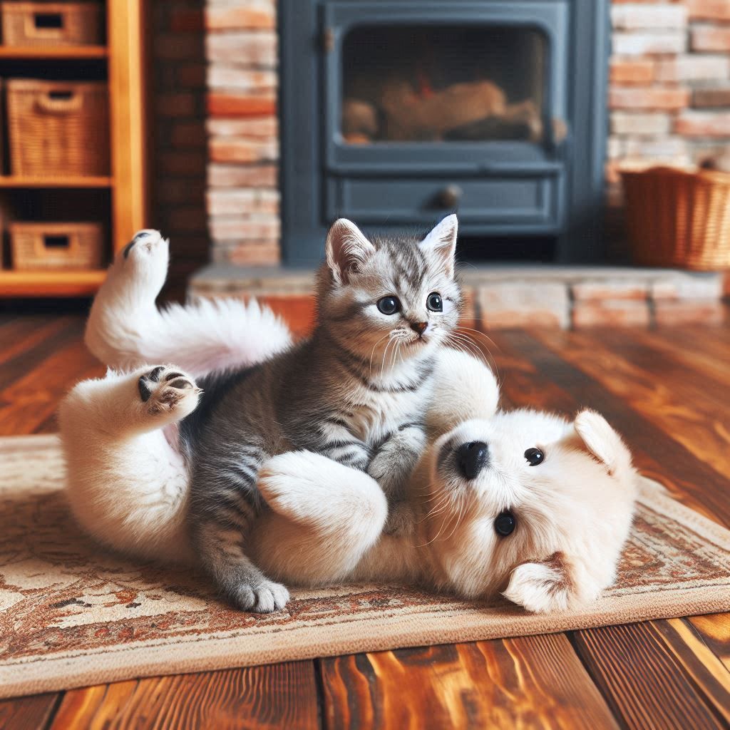 Who said dogs and cats can’t be friends