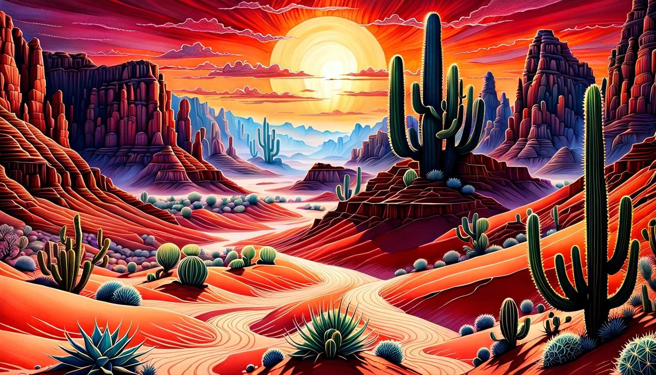 Desert Canyon  by @FREEQ-AI