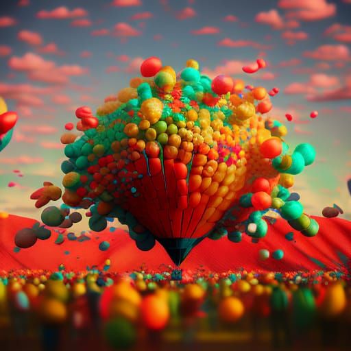 Balloon filled with balloons