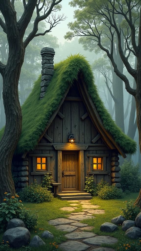 Norse scriptures tell of a hitches hut in the woods.