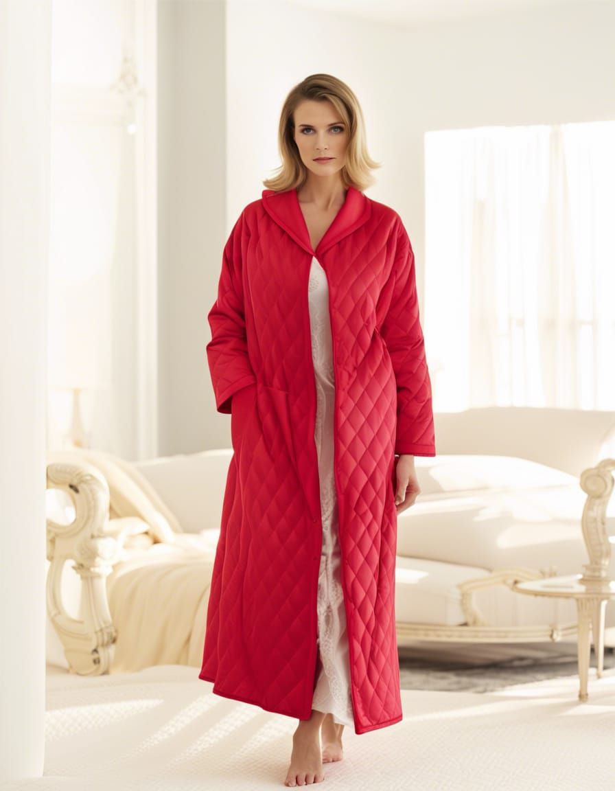 Vintage quilted outlet dressing gown