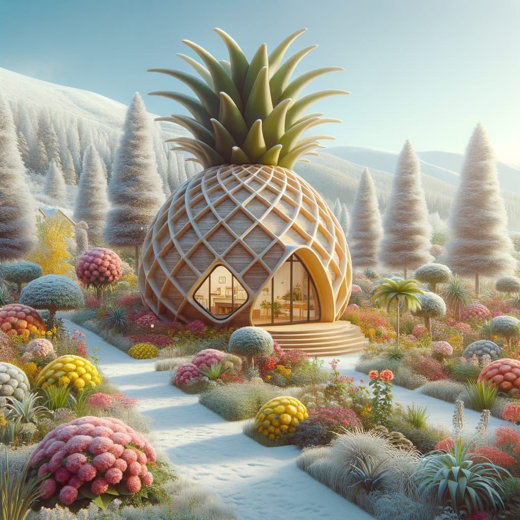 Who lives in a pineapple above the sea?
