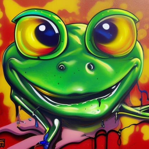 Smiling frog