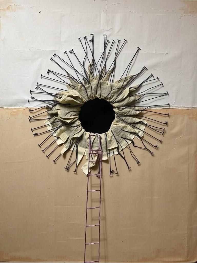 Dadaist Collage with Inverted Illusion