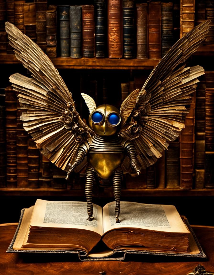 awesome fantasty library setting background butterflies and zebras and