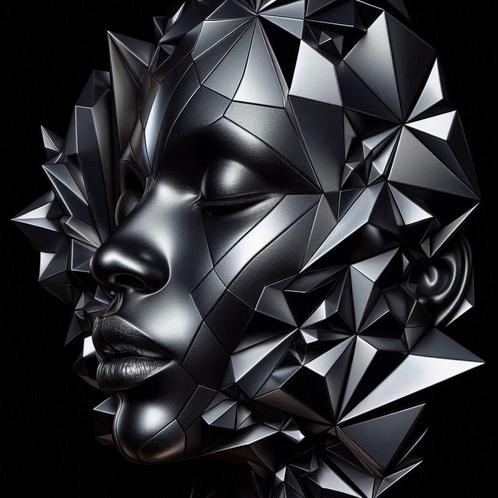 Goddess in Obsidian Light