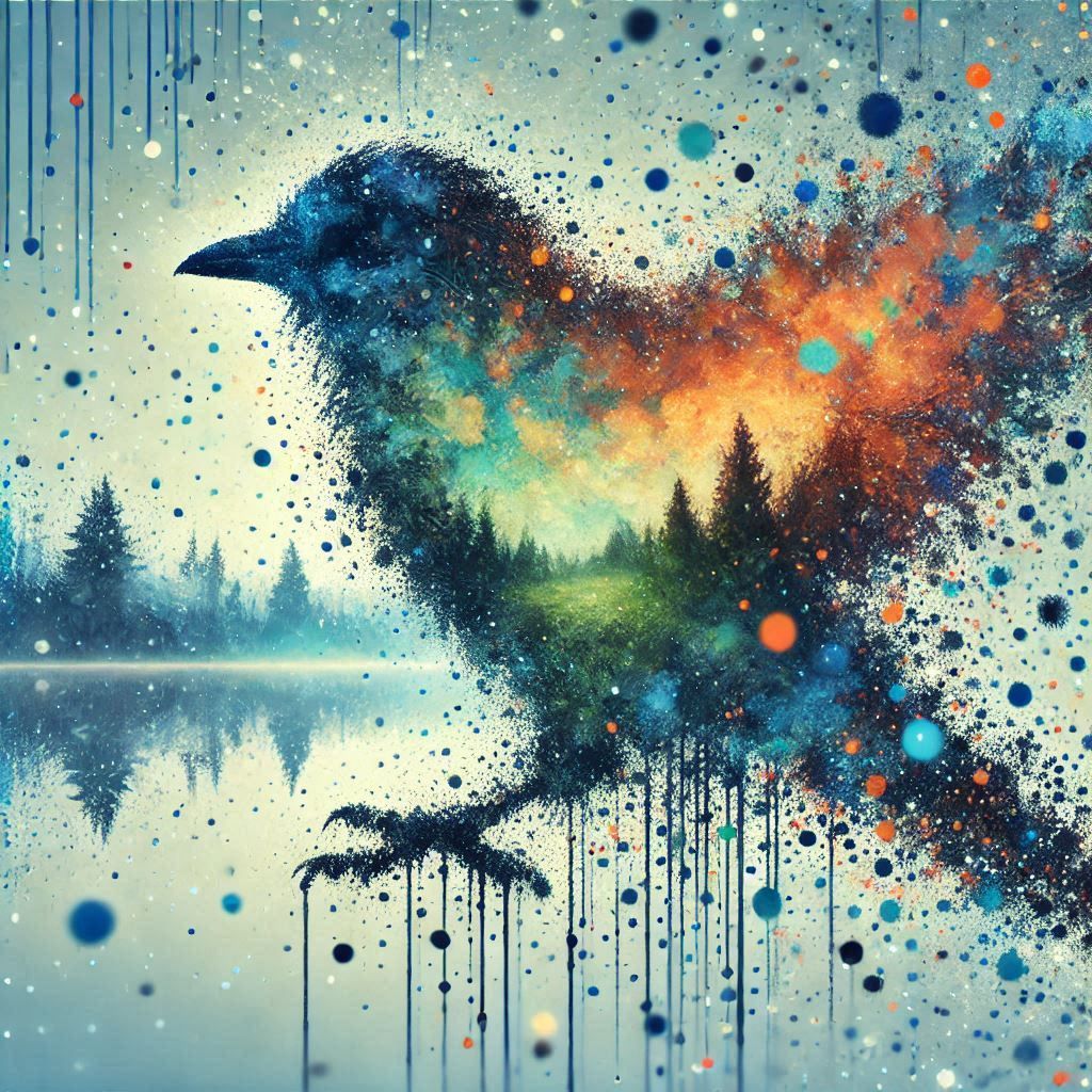 double exposure beautiful fantasy portrait landscape..