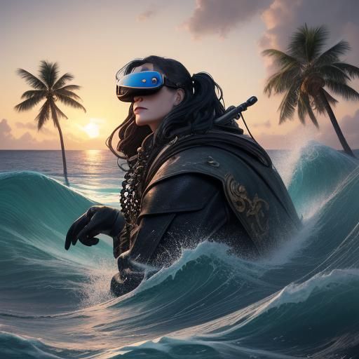 violent mobsters. tropical fruits. giant waves. palm trees. ...