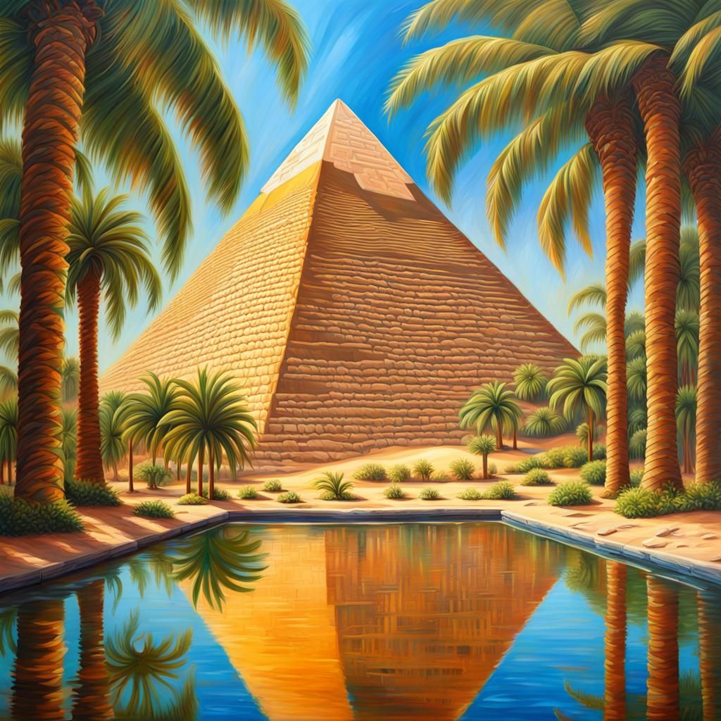 oil painting hiperdetailed amazing lush ancient great Egyptian