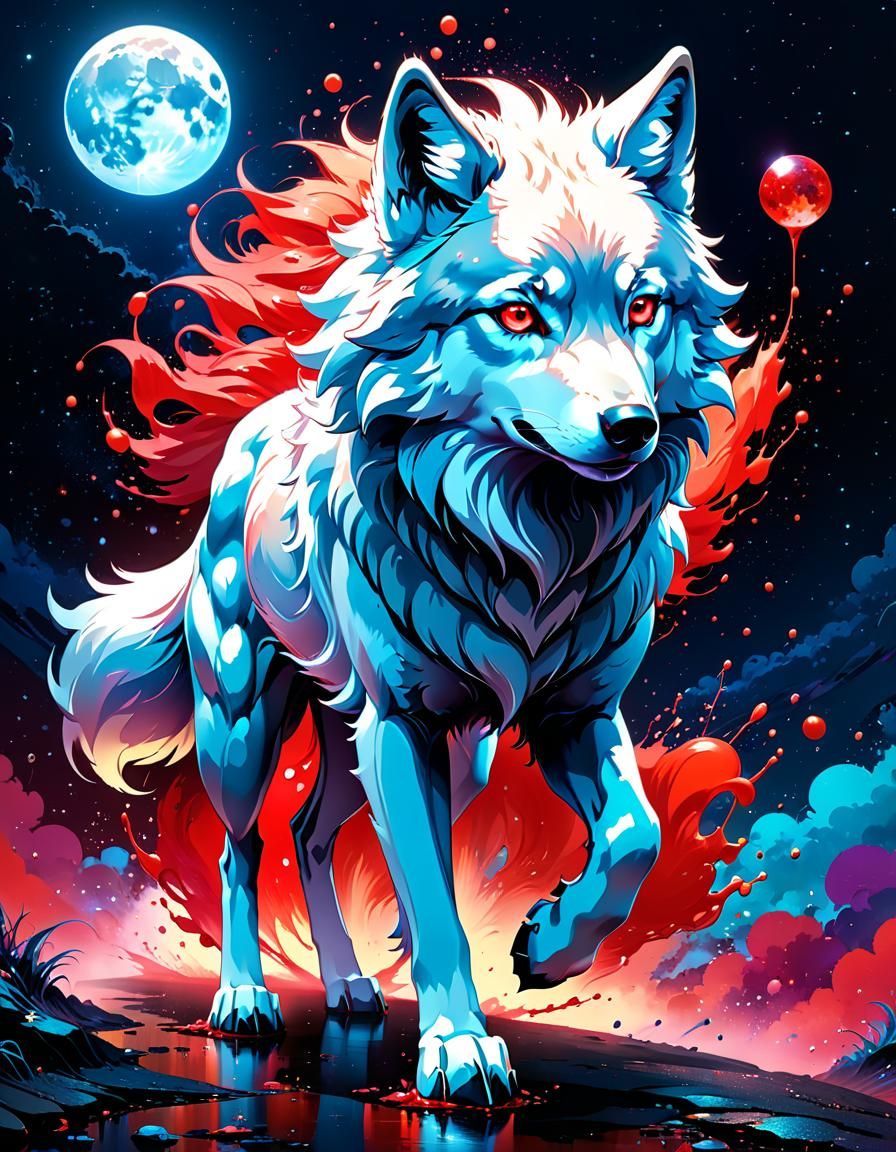 Wolf - AI Generated Artwork - NightCafe Creator