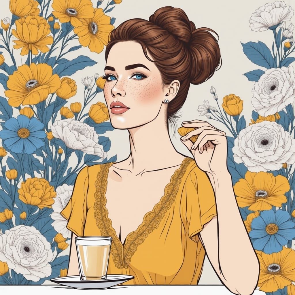 <lora:Line Art Flux:1.0> 