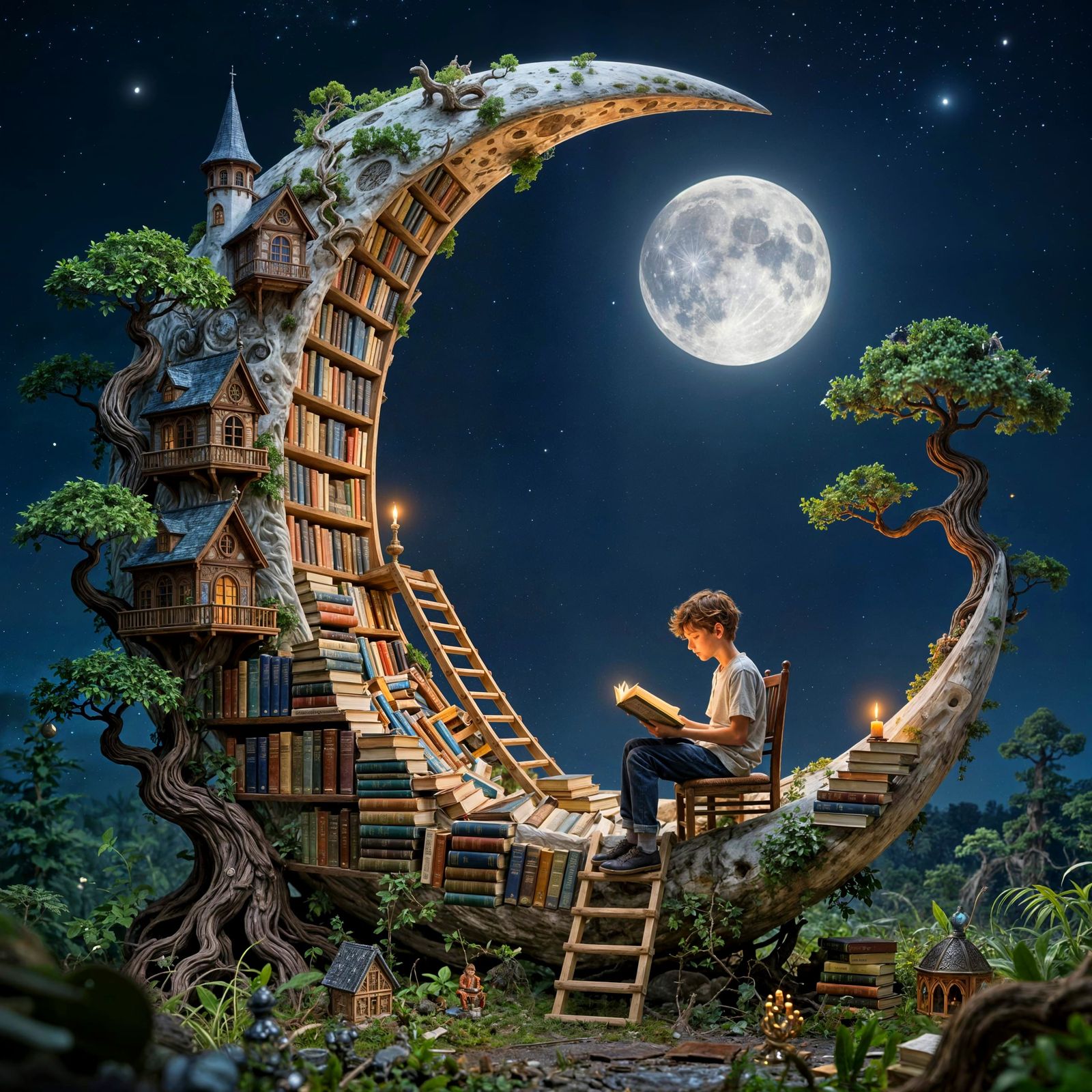 Lunar Literature  by @Art of Art