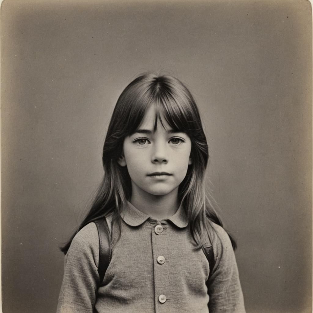 Françoise Hardy as a child,