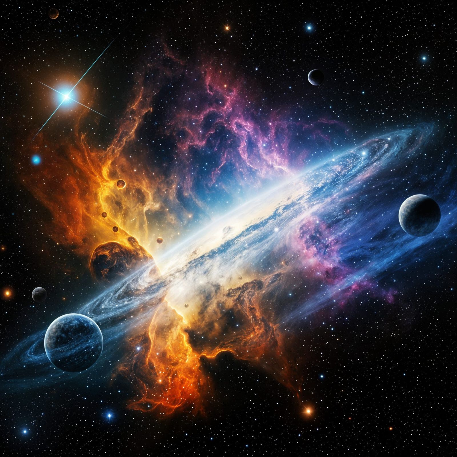 Expanding galaxy  by @Laevos