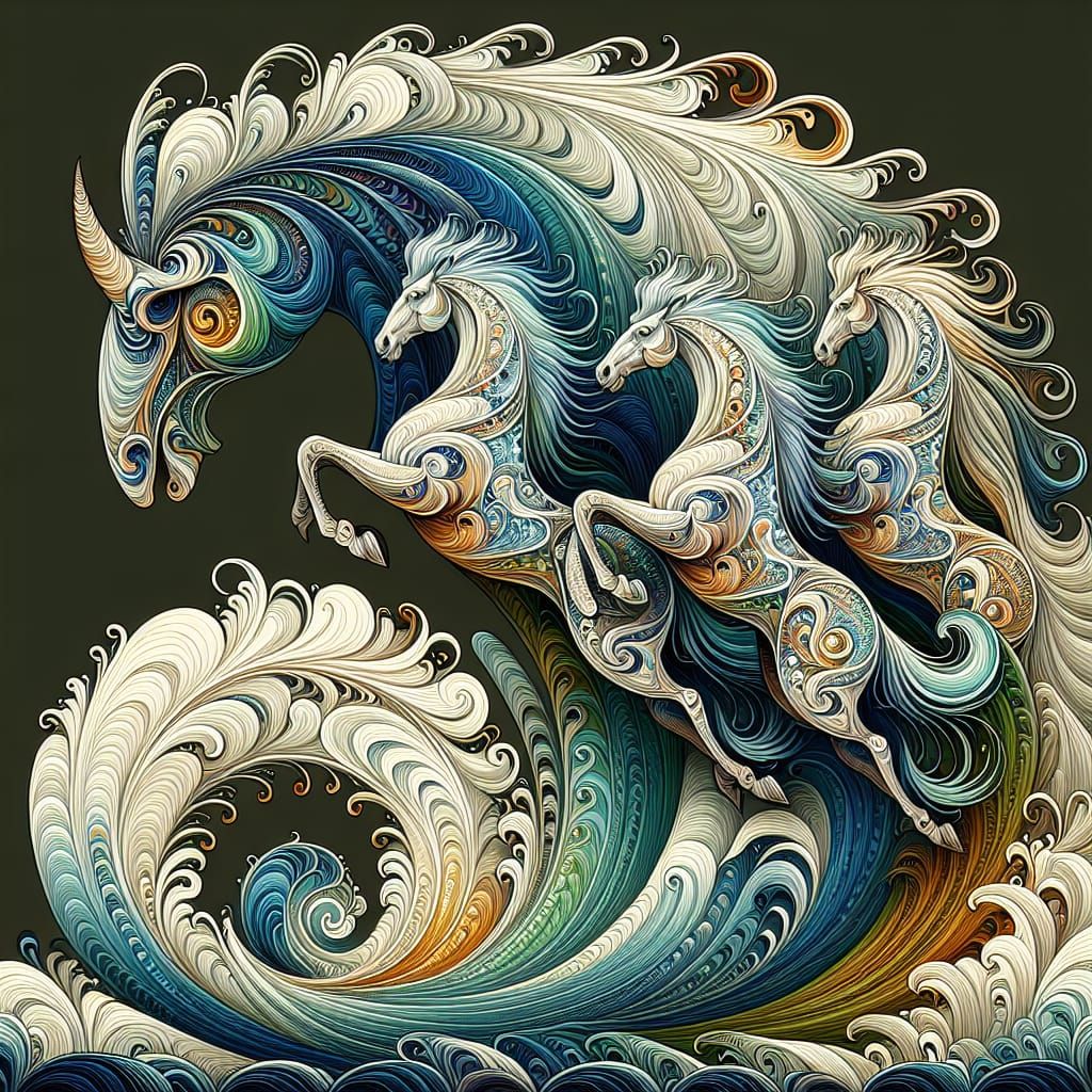 The horses of Neptune   by @CardinalBiggles