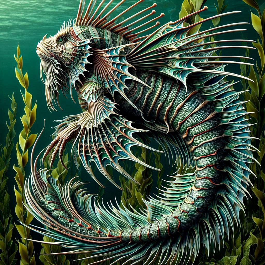 Lionfish sea monster