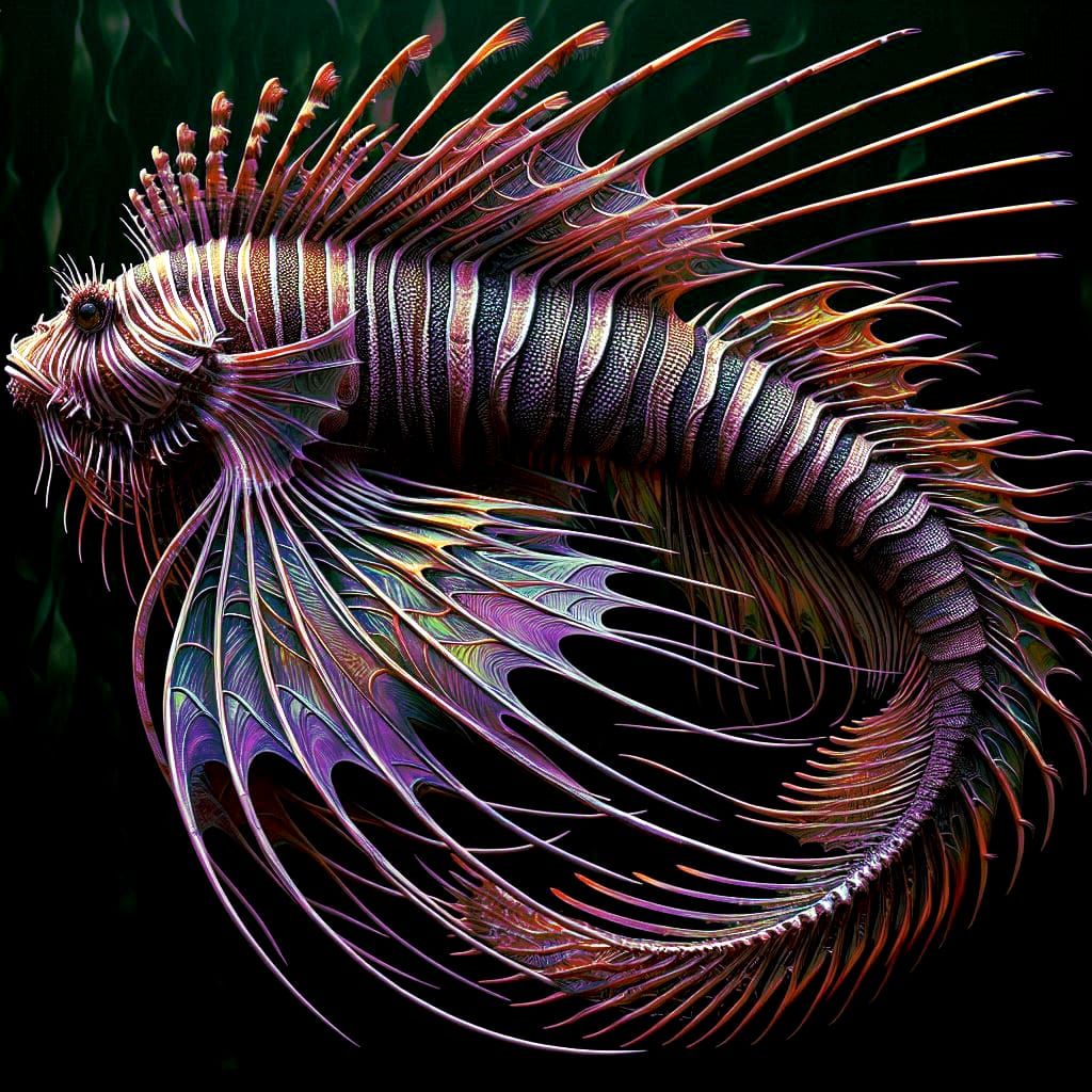 Lionfish sea monster