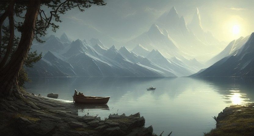 Night in the Canoe on The Lake