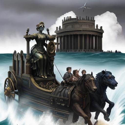giant ocean waves. steam driven flying machines. explosions....