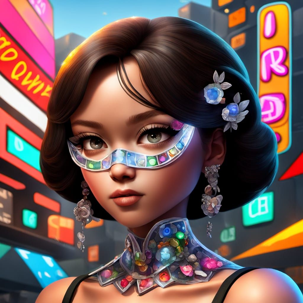 Digital Art of AI Art Generator Interface