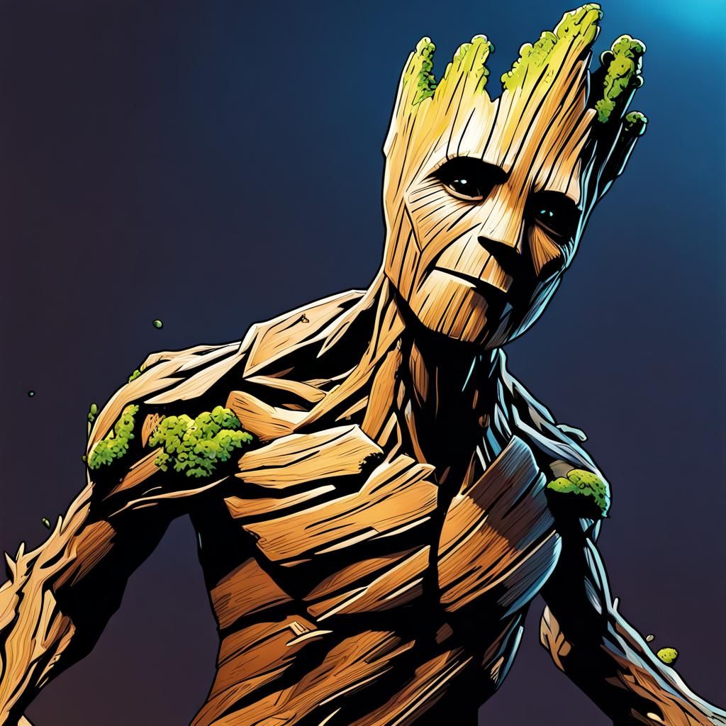 I Am Groot - Ai Generated Artwork - Nightcafe Creator