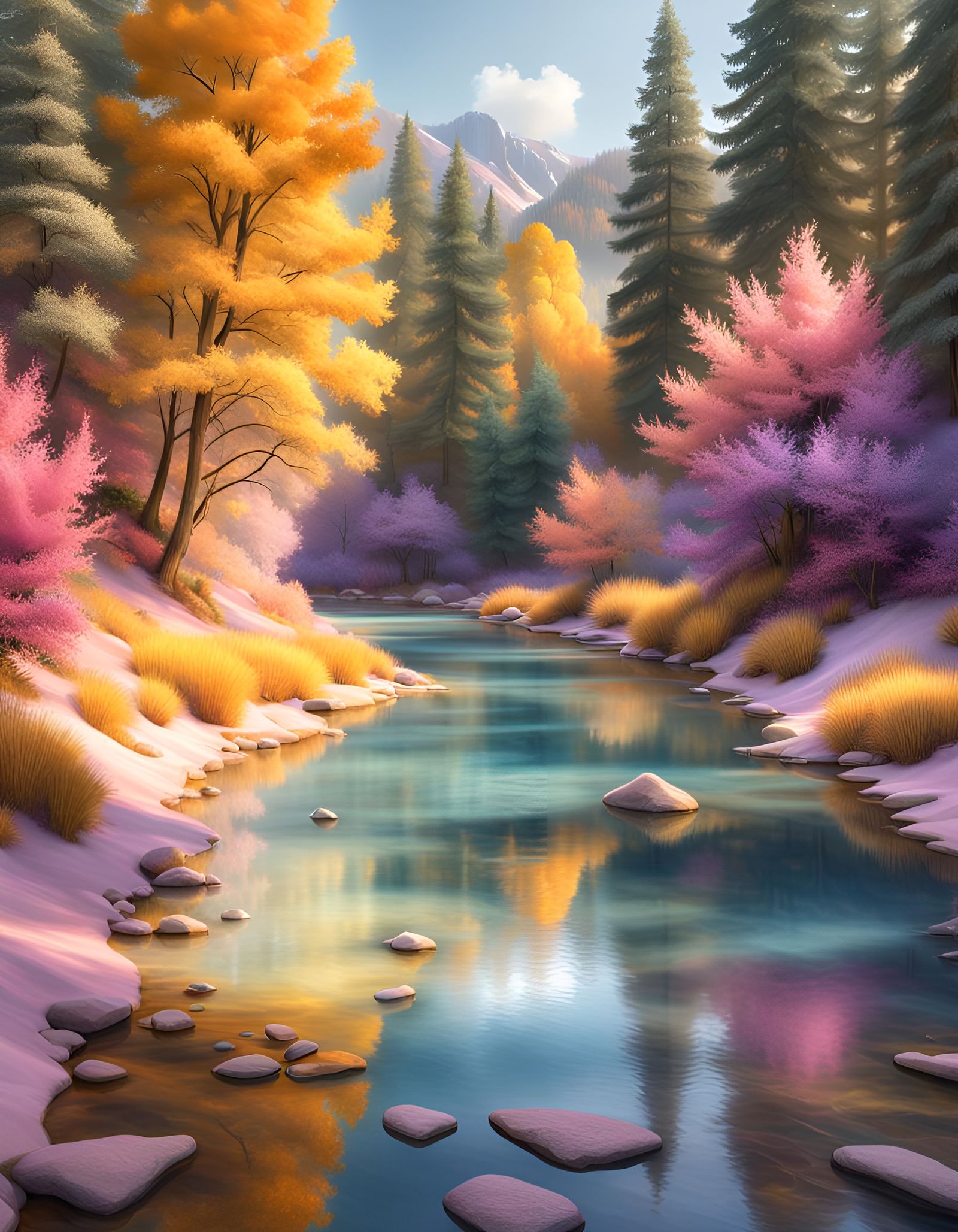 Pastel pays …  by @AI AI WEI