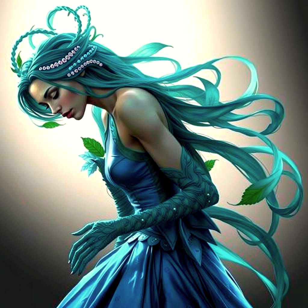 Sky Blue, Sea Green, Pink, Orange, Prehensile, Ringlets, Ten...