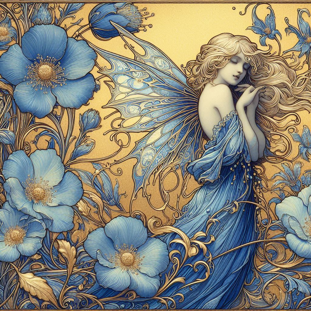 Blue and Gold Fairy