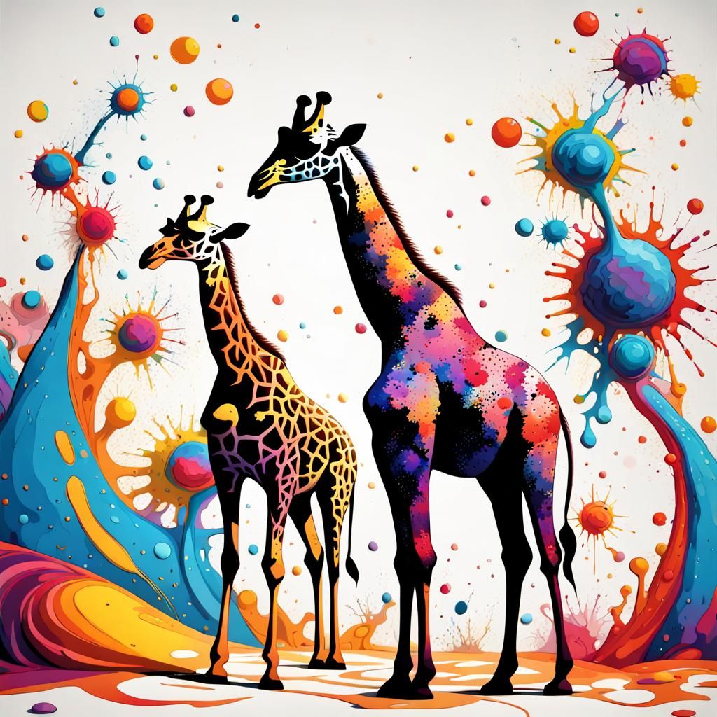 splatter trees  by @Dayana