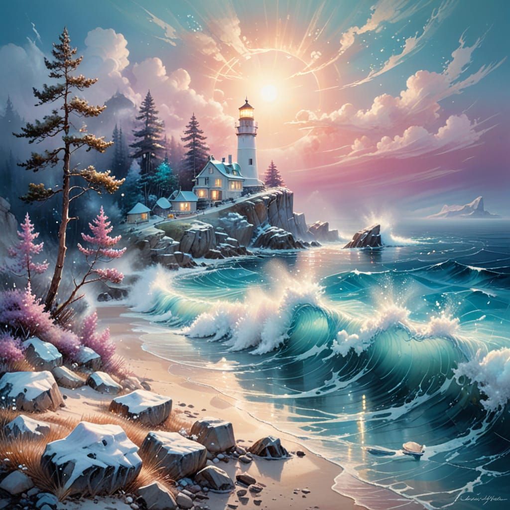 Turquoise wave at the edge of the earth  by @Elena