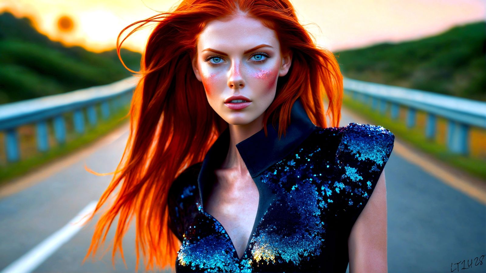 Kristie Kline - Glitter in the air series.