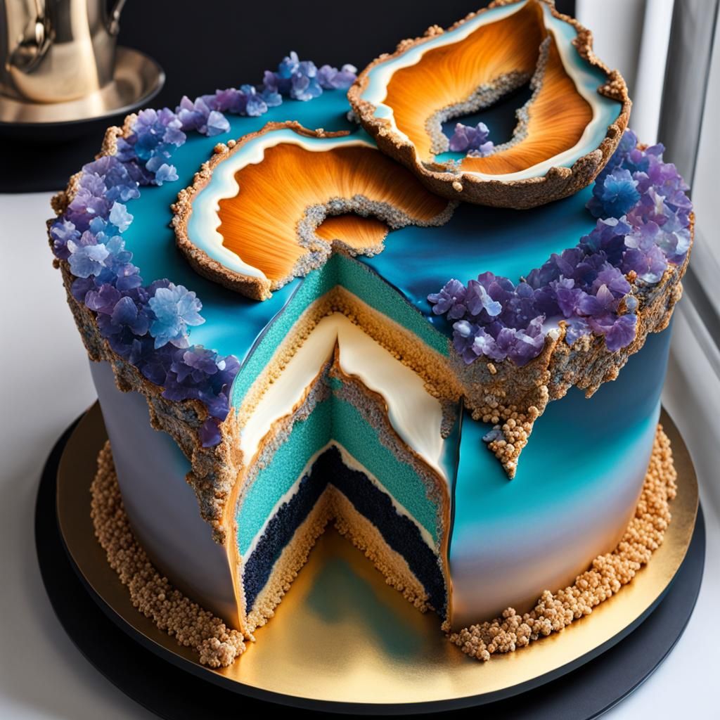 Geode Cake  by @bookwrm0706