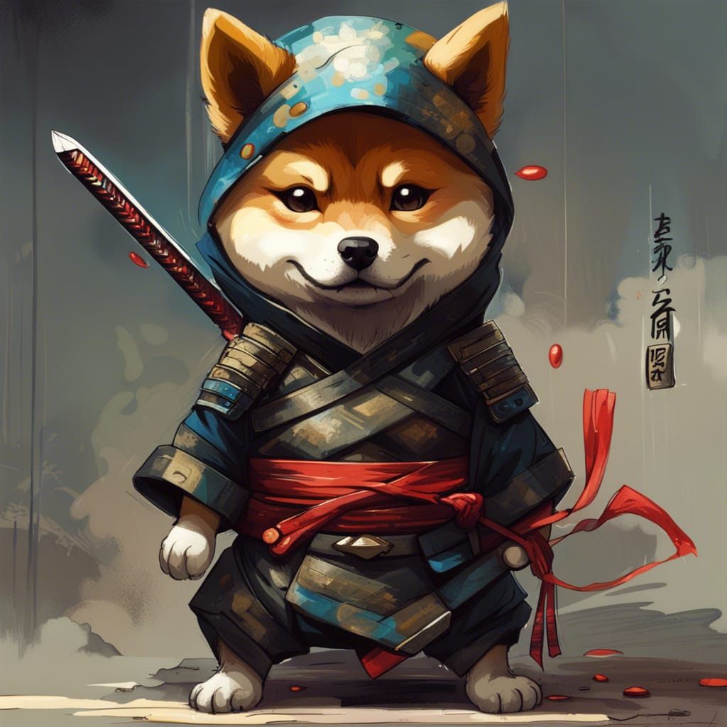 Shiba Ninja - AI Generated Artwork - NightCafe Creator