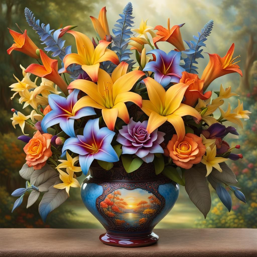 Flower Vase  by @The Cat Person