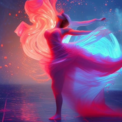 Colorful Dancer - AI Generated Artwork - NightCafe Creator