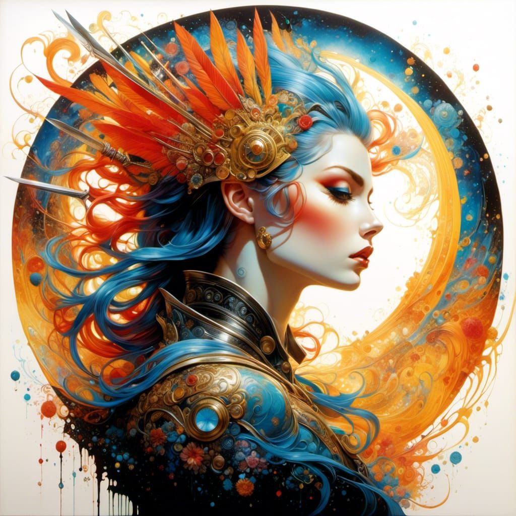 Blue Haired Beauty