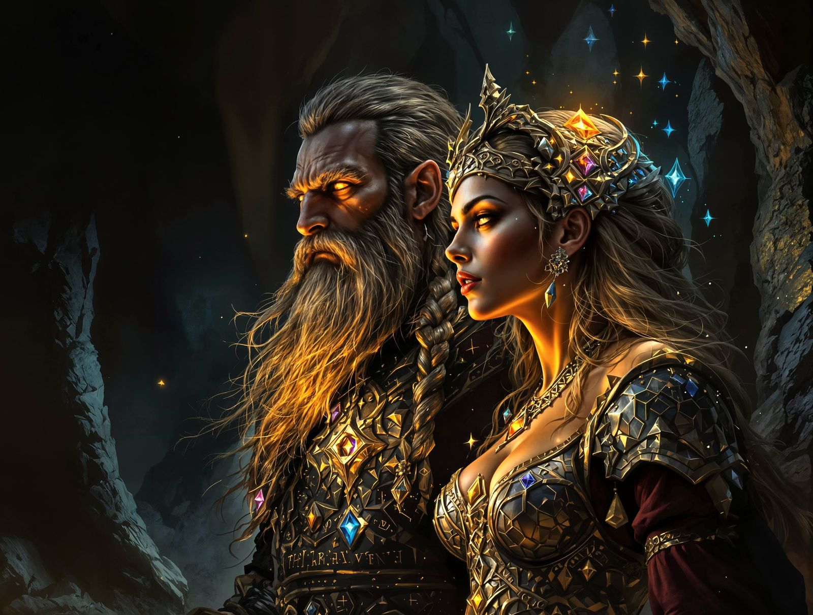 Moradin and Hastrubelle - The Deities of the Dwarves