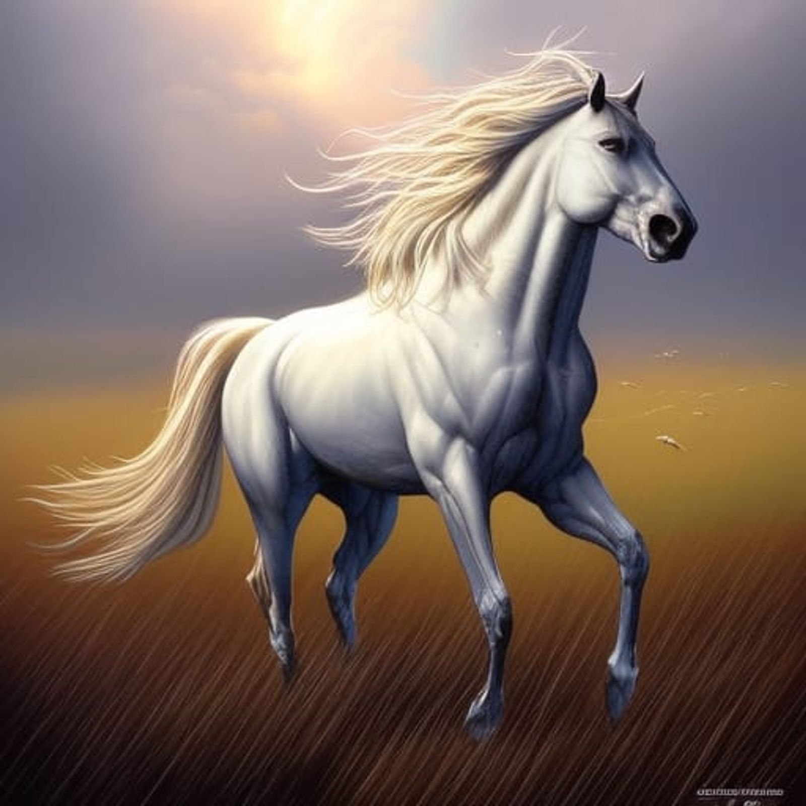 white horse wallpaper hd