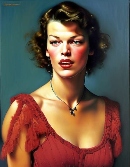 Milla Jovovich - AI Generated Artwork - NightCafe Creator