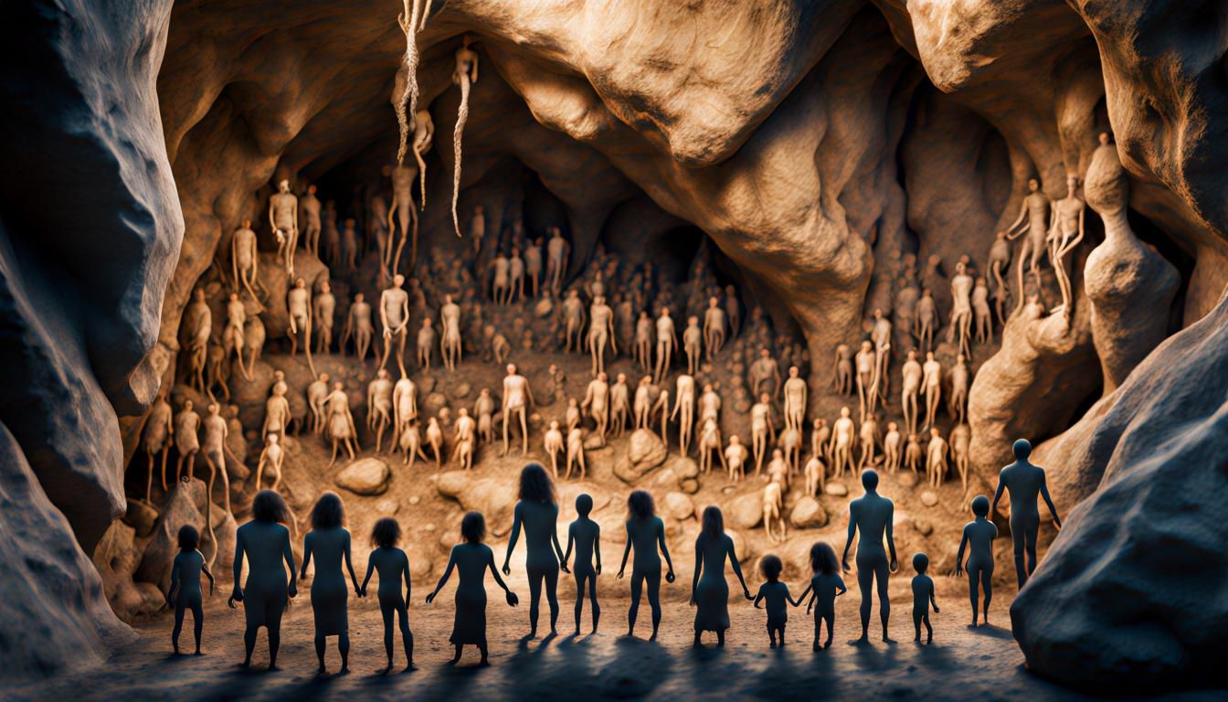 prehistoric human cave dwellers (#2) - AI Generated Artwork - NightCafe ...