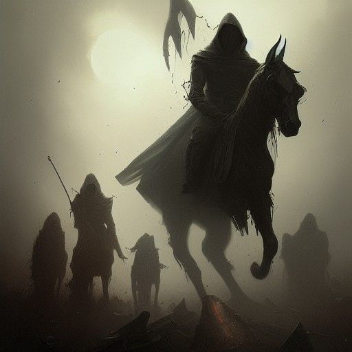 4 horsemen of the apocalypse - AI Generated Artwork - NightCafe Creator