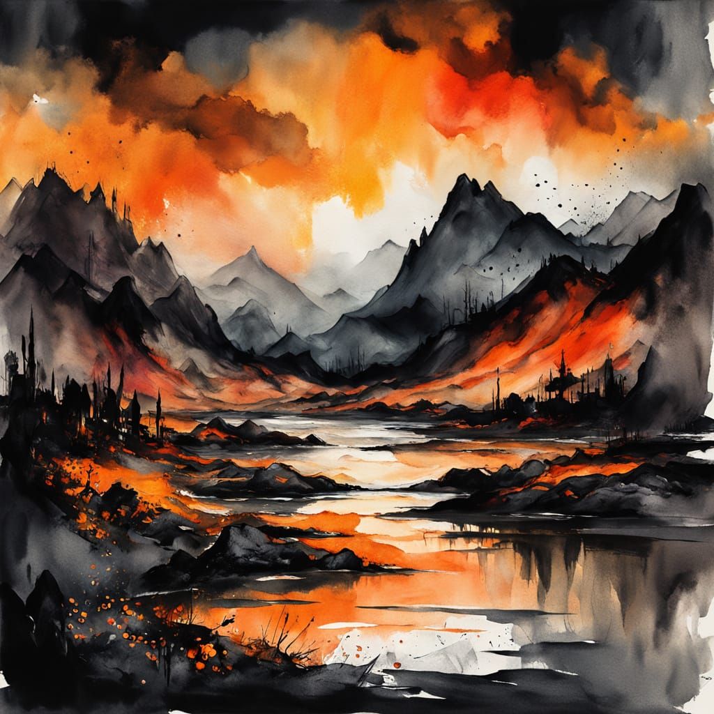 נוף קודר מרומם