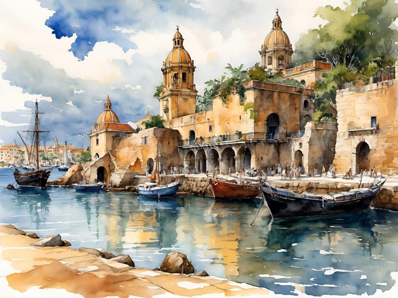 Old harbour Cartagena, Columbia