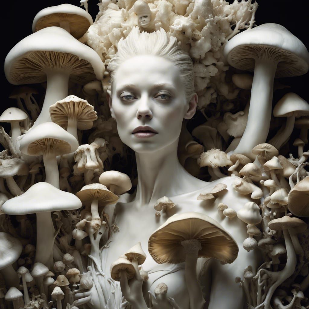 Mushroom Porcelain Fairy