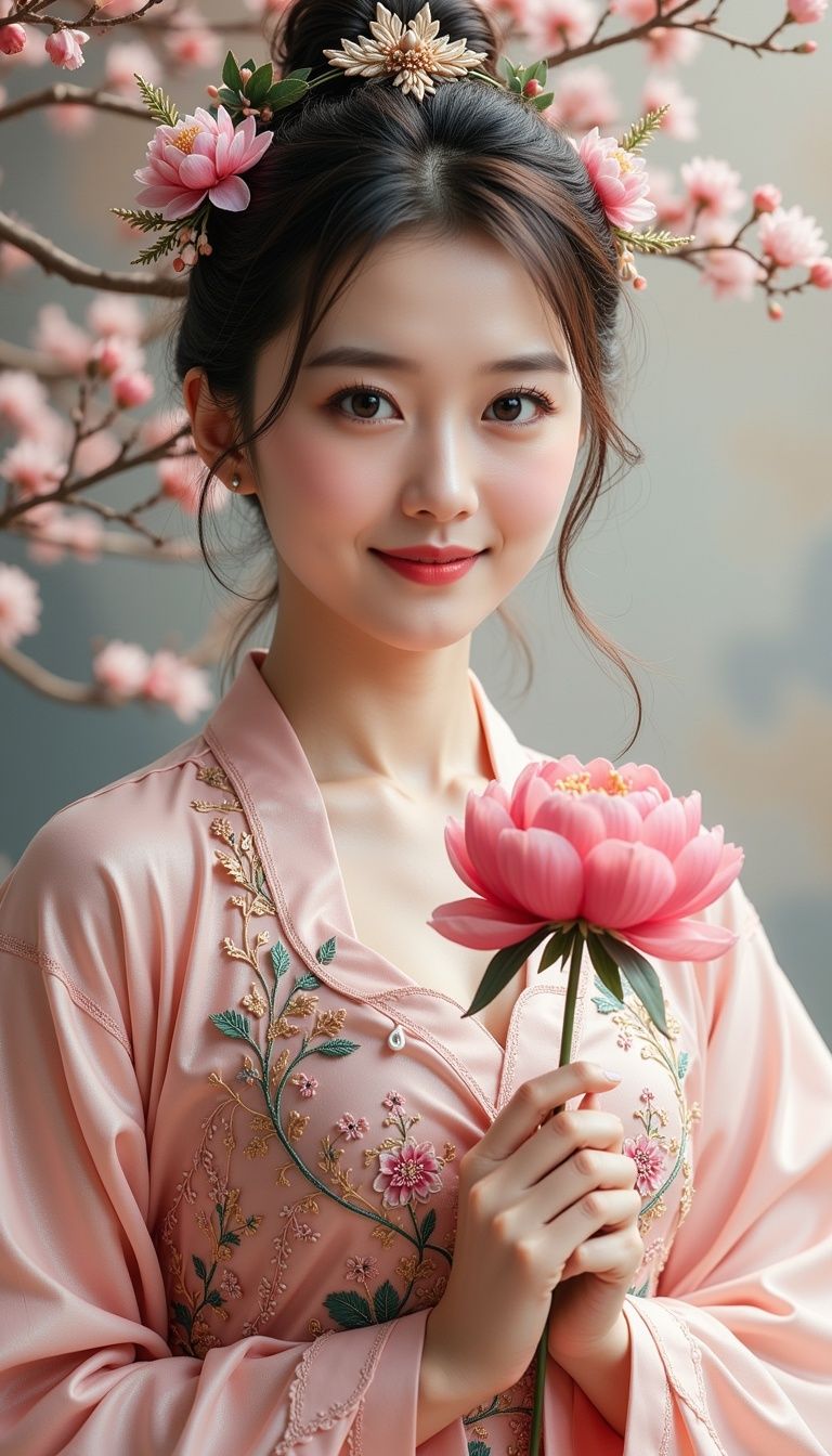 Lady and Peony